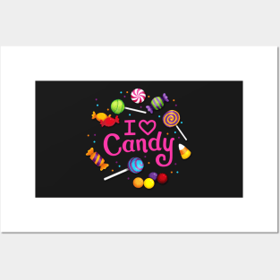 I Love Candy Posters and Art